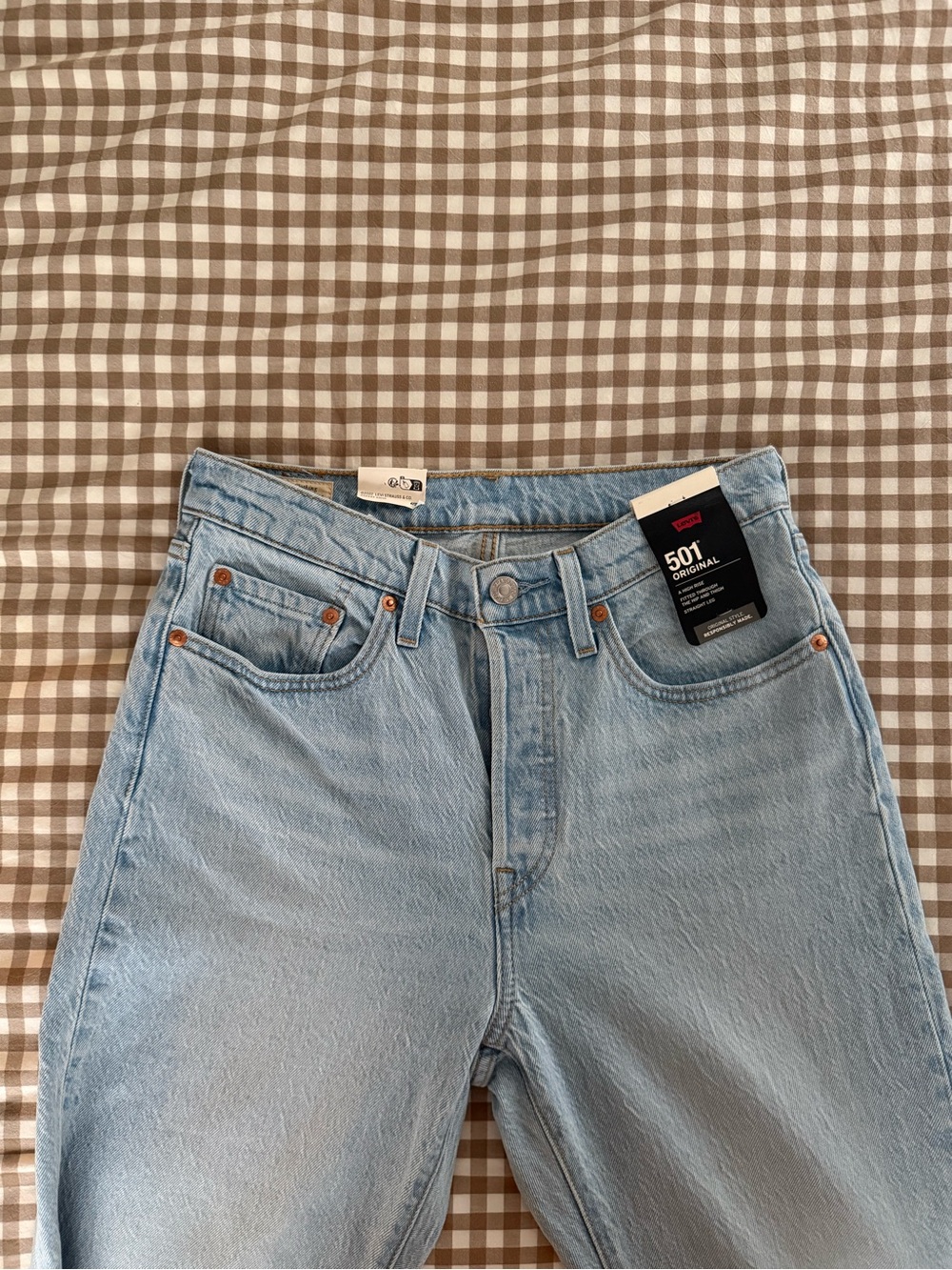 Levi's Light Blue Straight Womens Jeans - 501 Style